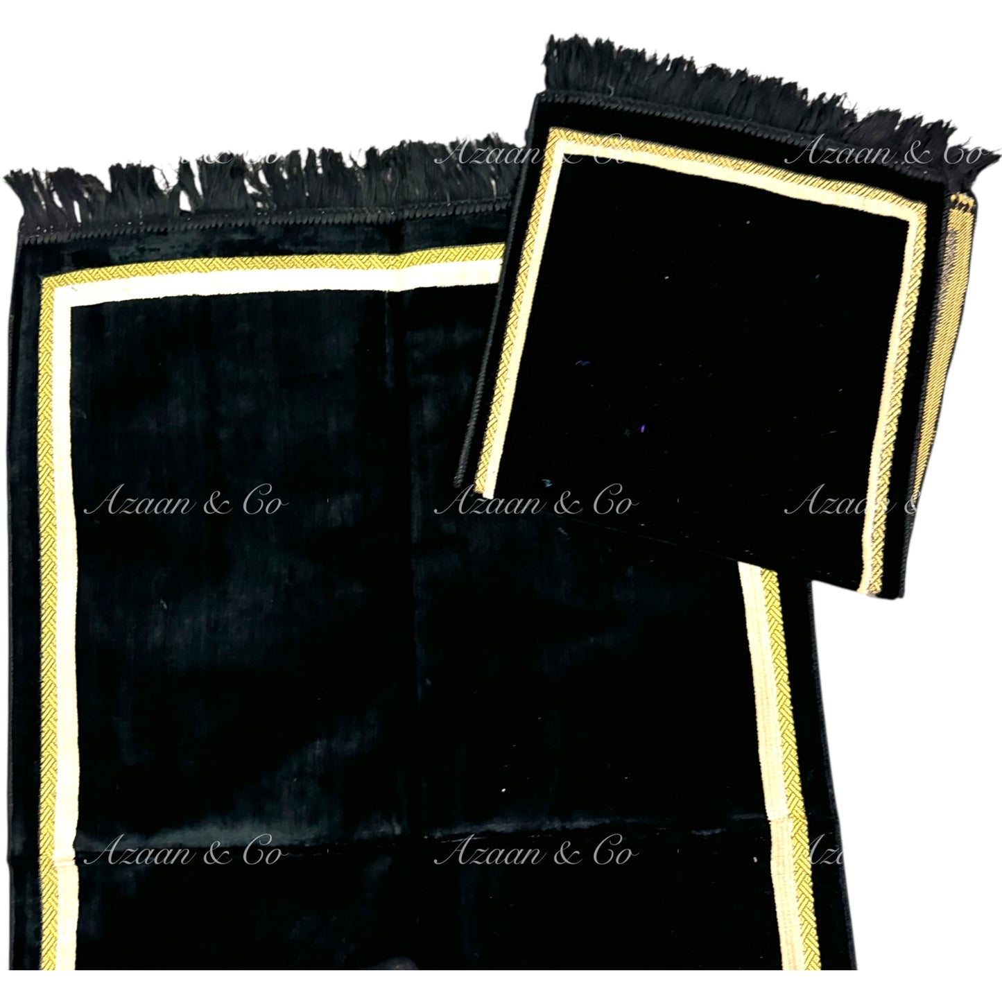 Adult + Child Prayer Mat Set (D6 Black)