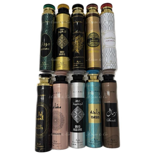 Dubai Air Freshener 300ml Arabian Oud Musk Room Spray Long Lasting UAE Home Perfume Mist