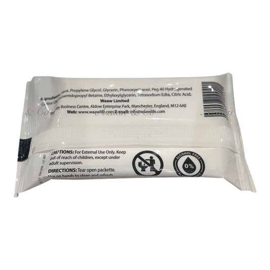 Fragrance Free Wet Wipes for Ihram Hajj & Umrah Unscented Alcohol Free Travel Hygiene Cleansing Wipes