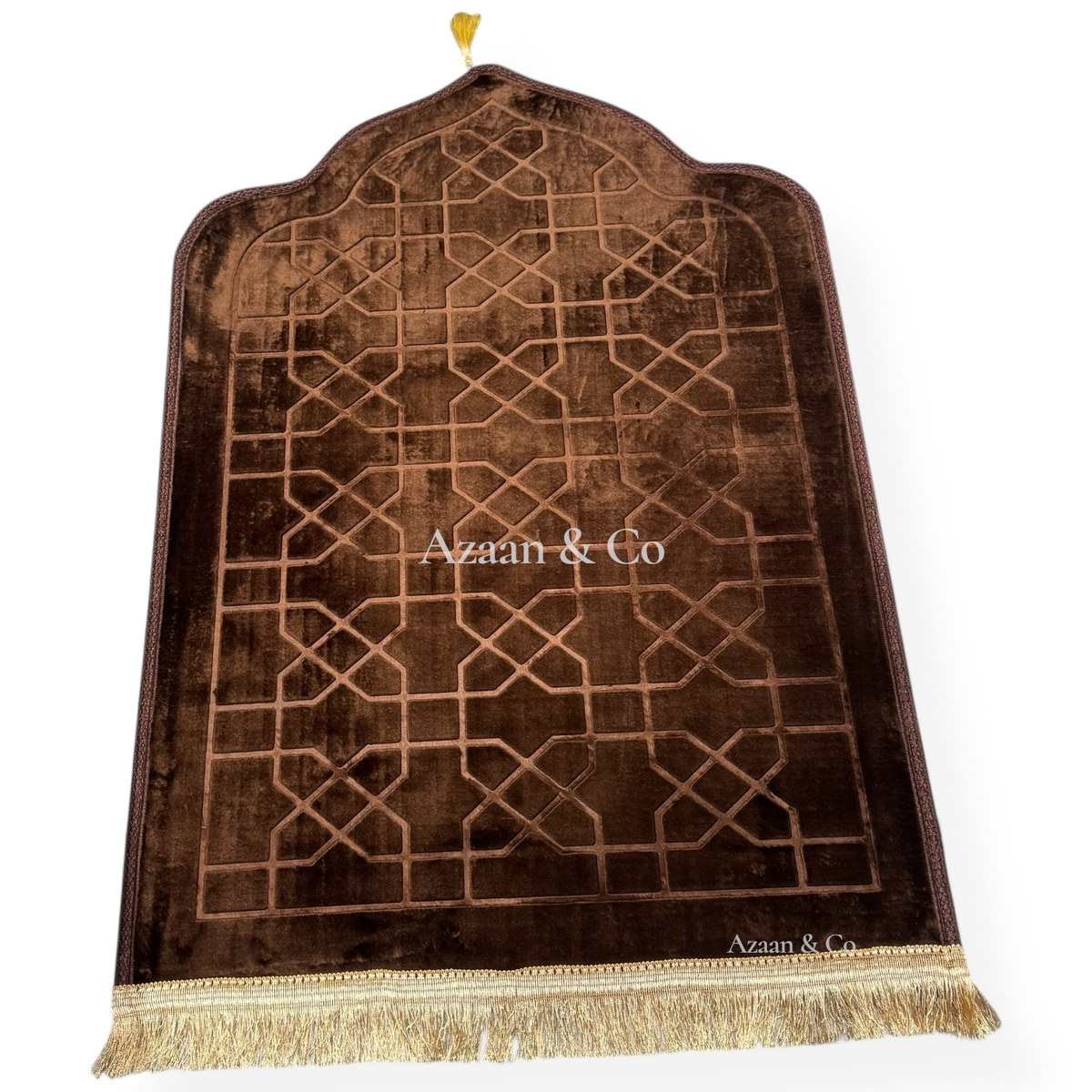 Soft Dome Shape Prayer Mat with Tassel Extra Large 80x120cm Muslim Rug