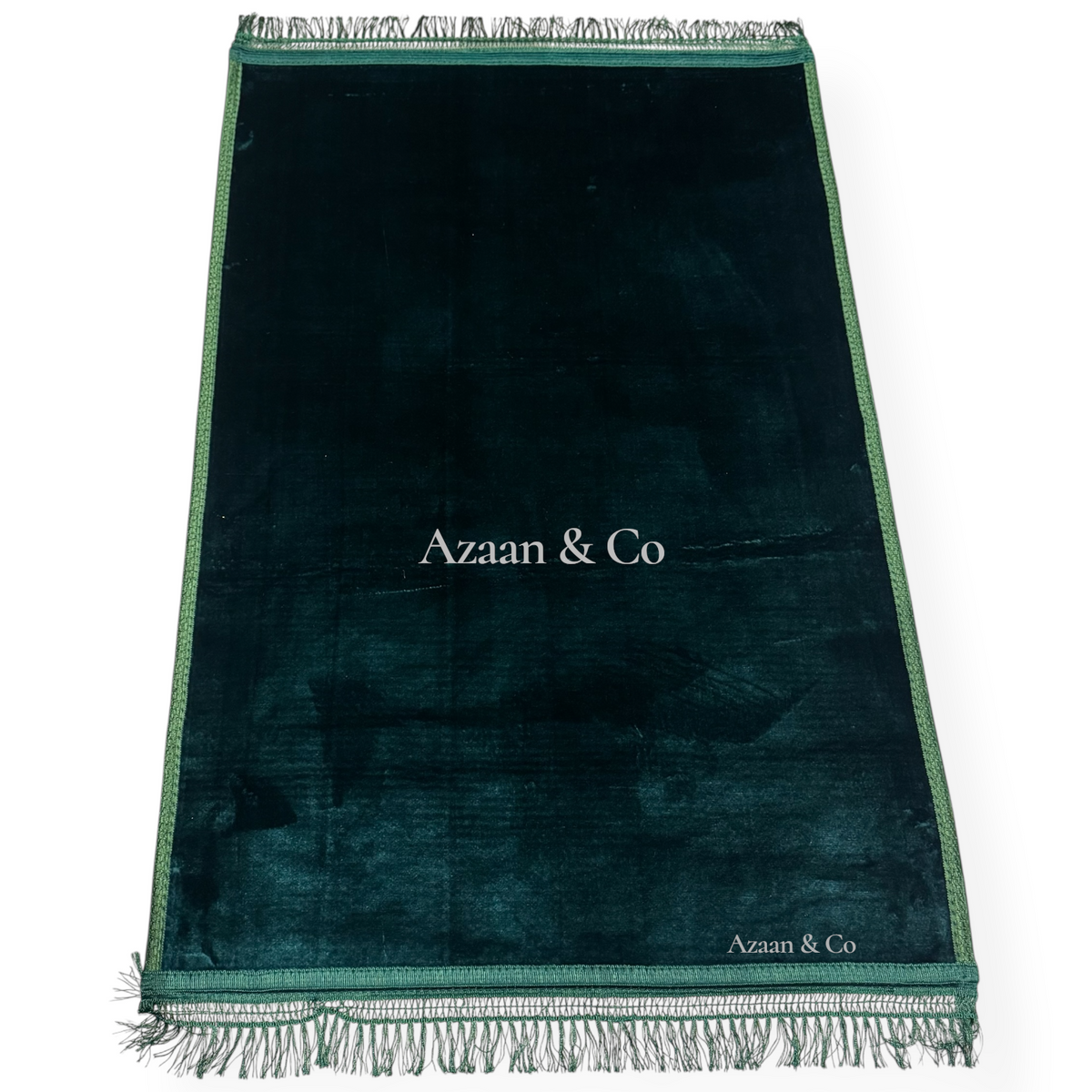 Soft Plain Prayer Mat with Tassel Extra Large 80x120cm Muslim Salah Rug