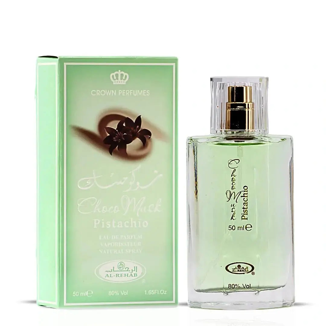 Al Rehab Choco Musk Pistachio 50ml EDP Perfume Spray Made in UAE