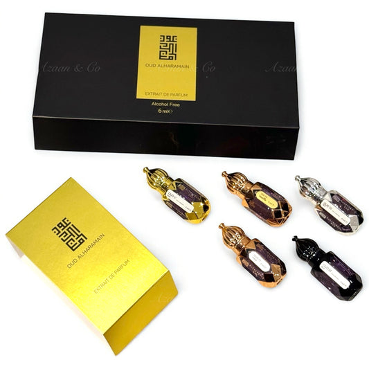 Oud Al Haramain Perfume Oil Gift Set – 5 x 6ml Extrait de Parfum