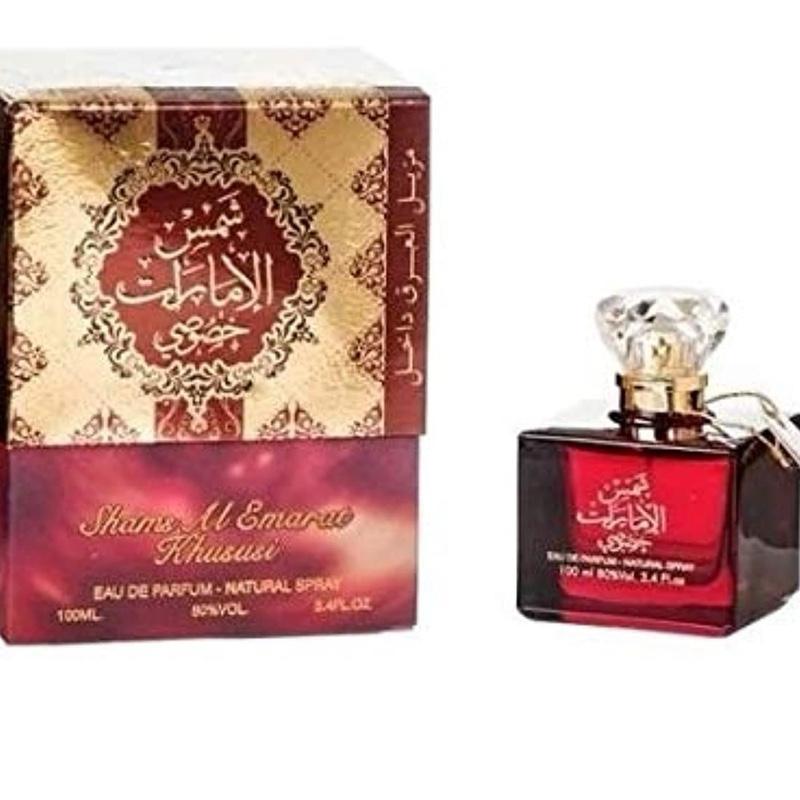 Shams Al Emarat Khususi 100ml EDP by Ard Al Zaafaran Fruity Sweet Amber Vanilla Arabic Unisex Perfume Spray