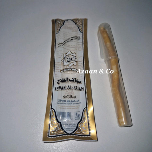 Miswak with Holder Case Sewak Al-Falah Natural Siwak Toothbrush Oral Care Travel Hygienic Storage Box
