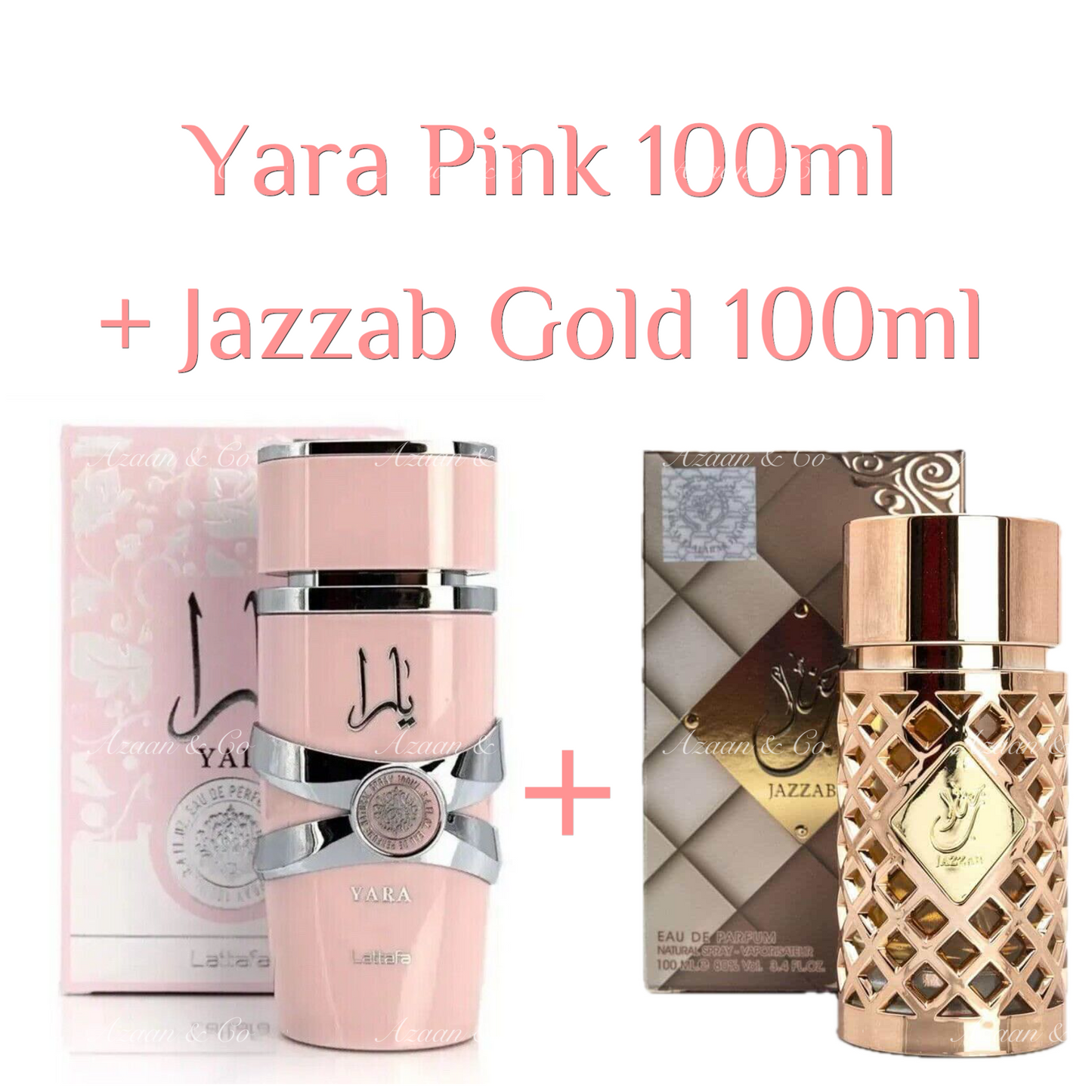 Yara & Jazzab Gold Arabian Perfume Bundle Dubai Fragrance Gift Set