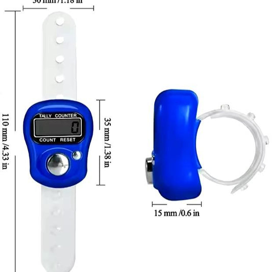 Finger Counter Tasbeeh Digital Islamic Dhikr Counter Ring LED Prayer Beads 33/99 Zikr Counter