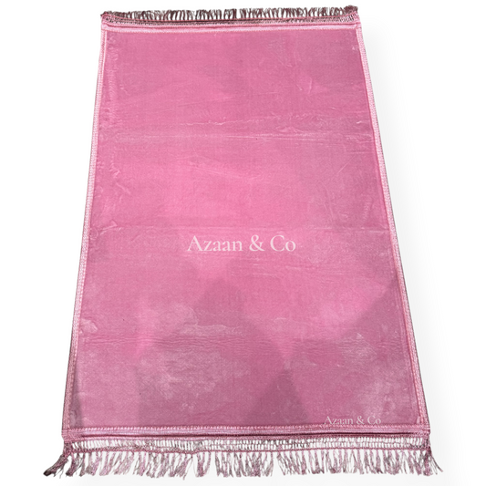 Soft Plain Prayer Mat with Tassel Extra Large 80x120cm Muslim Salah Rug