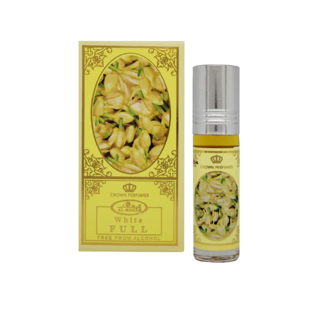 White Full 6ml Roll On Perfume Oil by Al Rehab