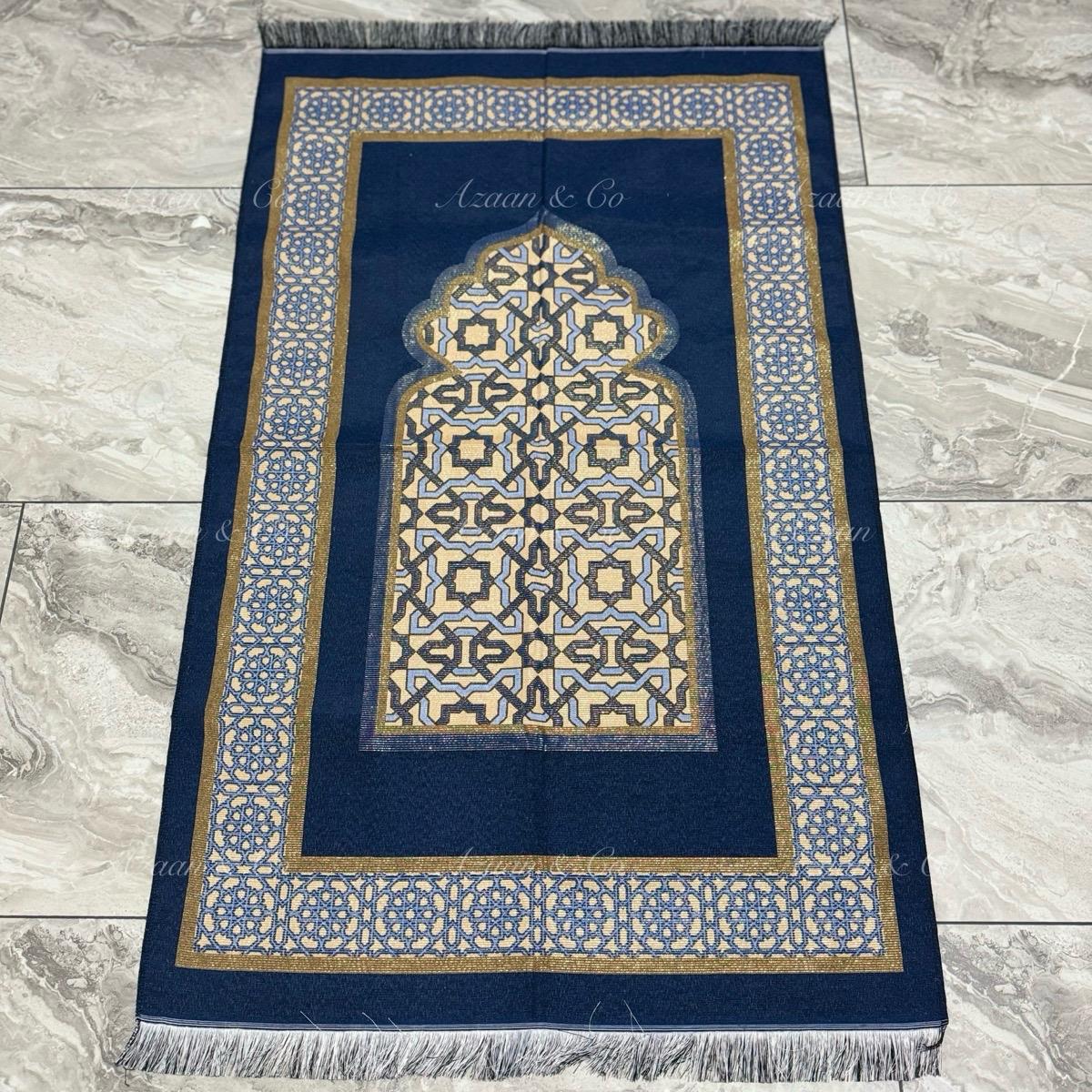 Surah Book, Prayer Mat, Tasbeeh & Skull Cap Set Box