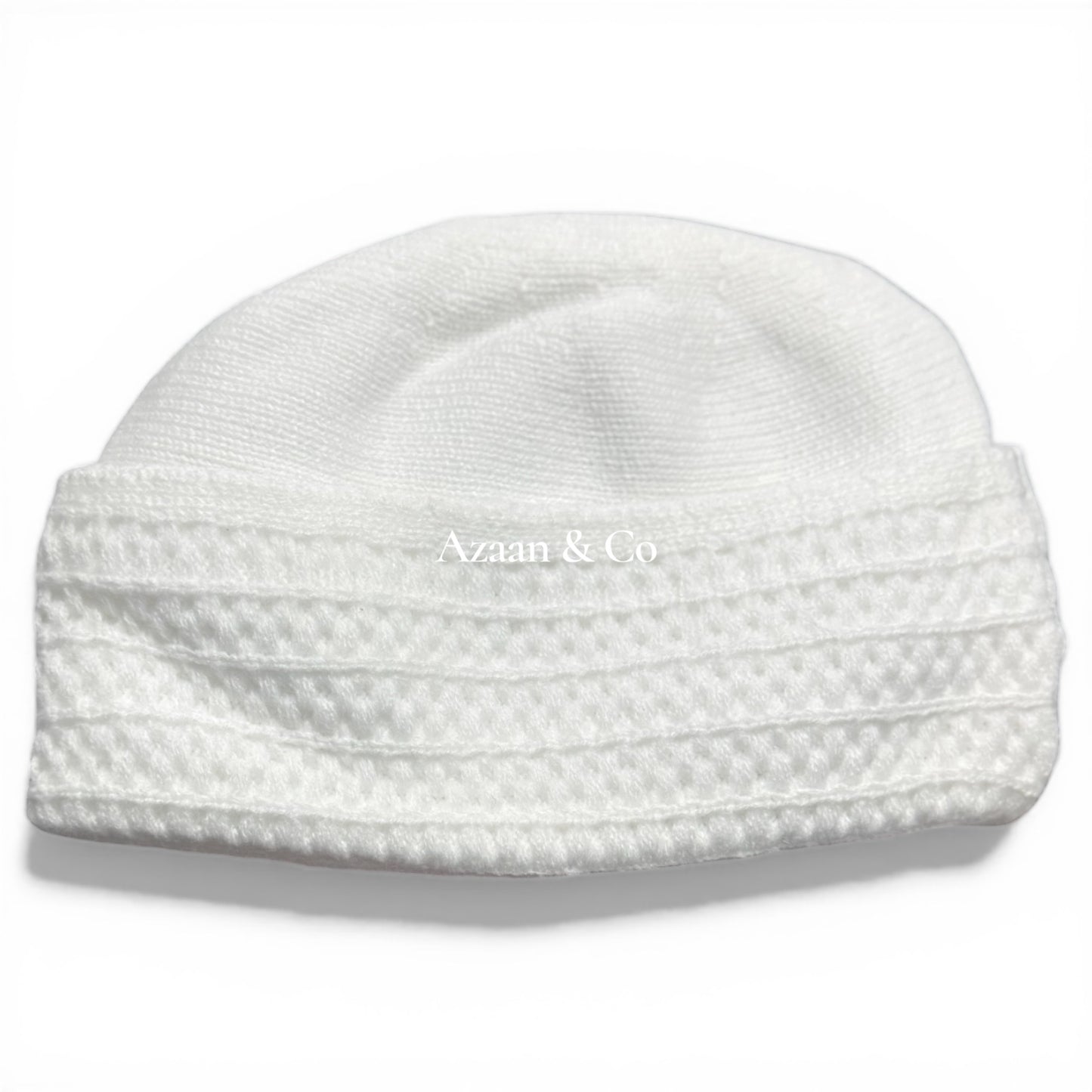 Premium Woolly Folded Prayer Hat for Men One Size Muslim Kufi Cap