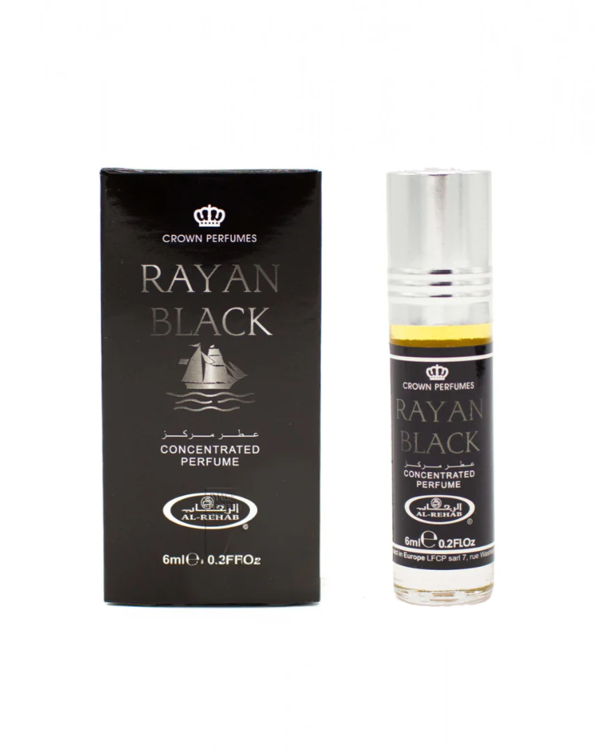 Rayan Black 6ml Roll On Perfume Oil by Al Rehab