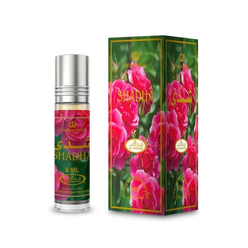 Al Rehab Shadha 6ml Roll On Perfume Oil Ittar Arabic Floral Jasmine Rose Musk Unisex Travel Size Attar