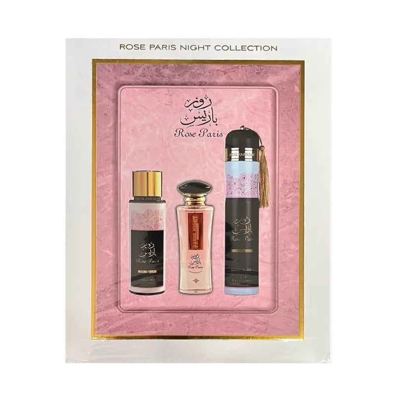 Ard Al Zaafaran Rose Paris 3pc Perfume Gift Set Eau De Parfum Arabic Fragrance