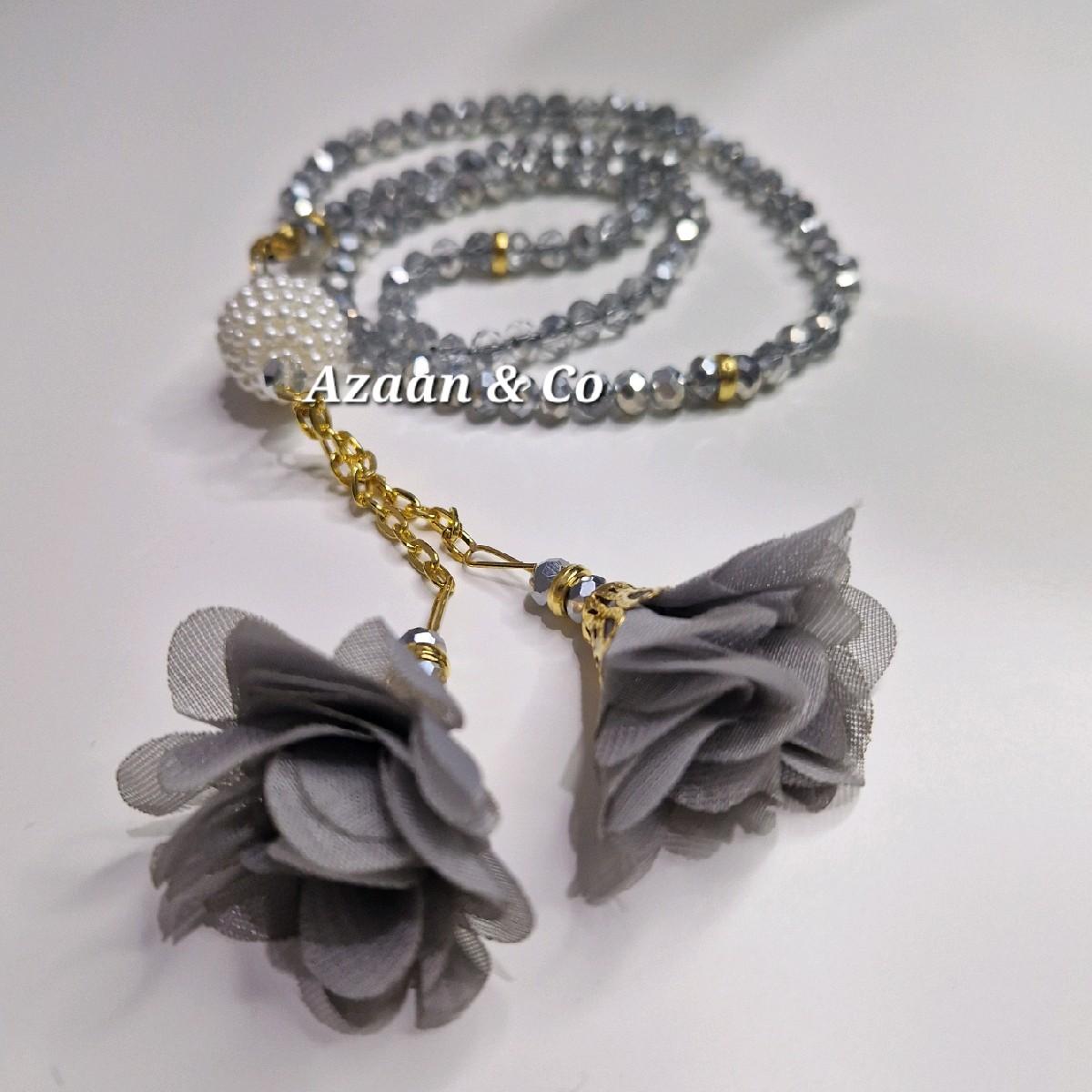 100 Crystal Bead Tasbeeh Floral