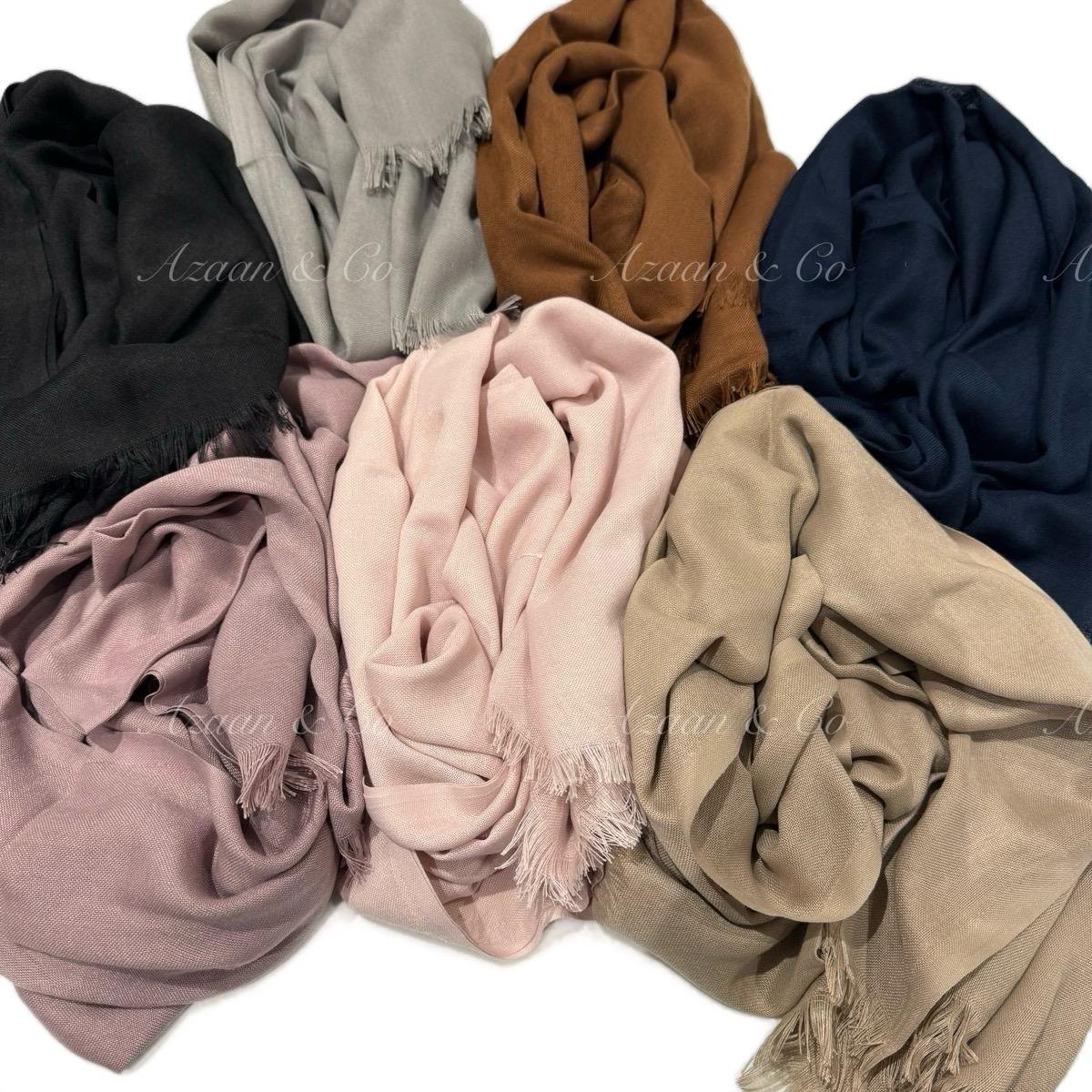 Plain Turkish Cotton Modal Hijab