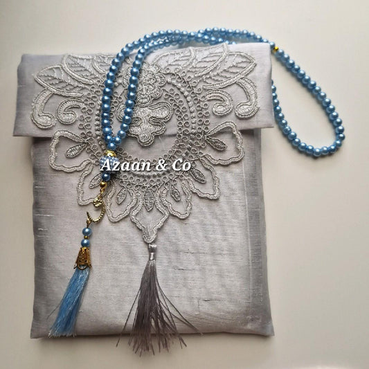 Lace Travel Prayer Mat & Tasbeeh Set – photo 2
