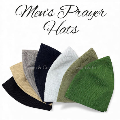 Men’s Barla Skull Cap Islamic Prayer Hat Kufi Topi Turkish Style Kufi Cap