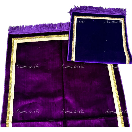Adult + Child Prayer Mat Set (D6 Purple)