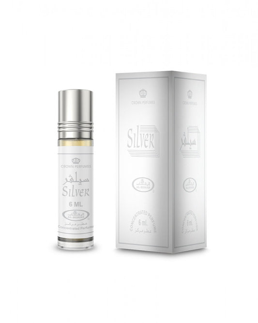 Silver 6ml Roll On Perfume Oil by Al Rehab