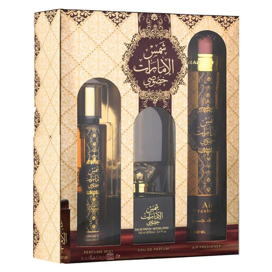 Shams Al Emarat Khususi 3pc Gift Set by Ard Al Zaafaran