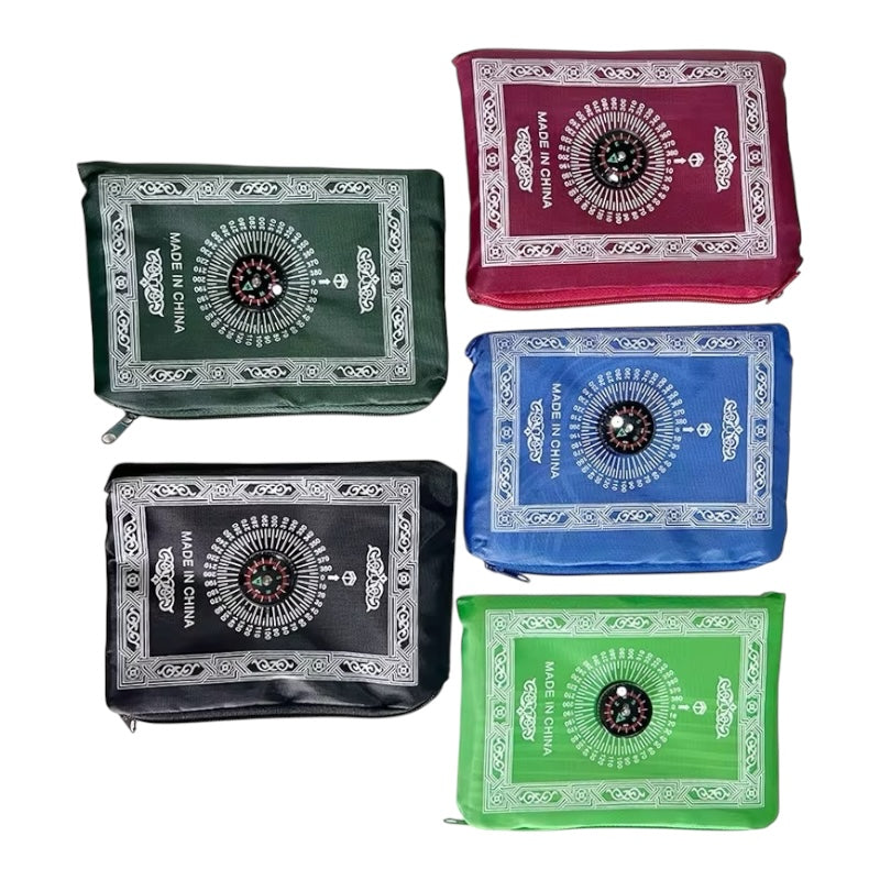 Pocket Size Travel Prayer Mat Foldable Lightweight Islamic Musalla Janamaz Portable Salah Rug