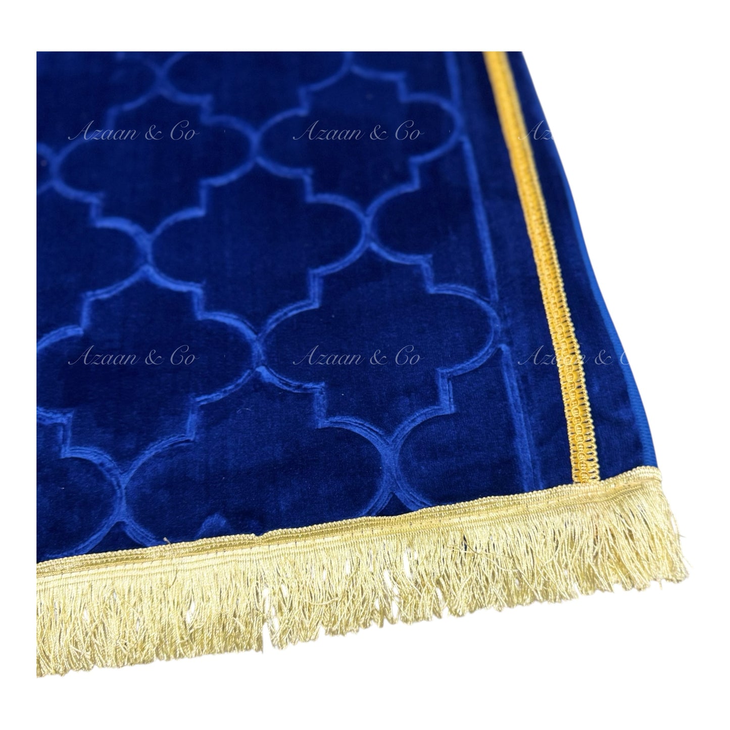 Soft Dome Shape Prayer Mat with Tassel Velvet Islamic Musalla Padded Salah Travel Prayer Rug