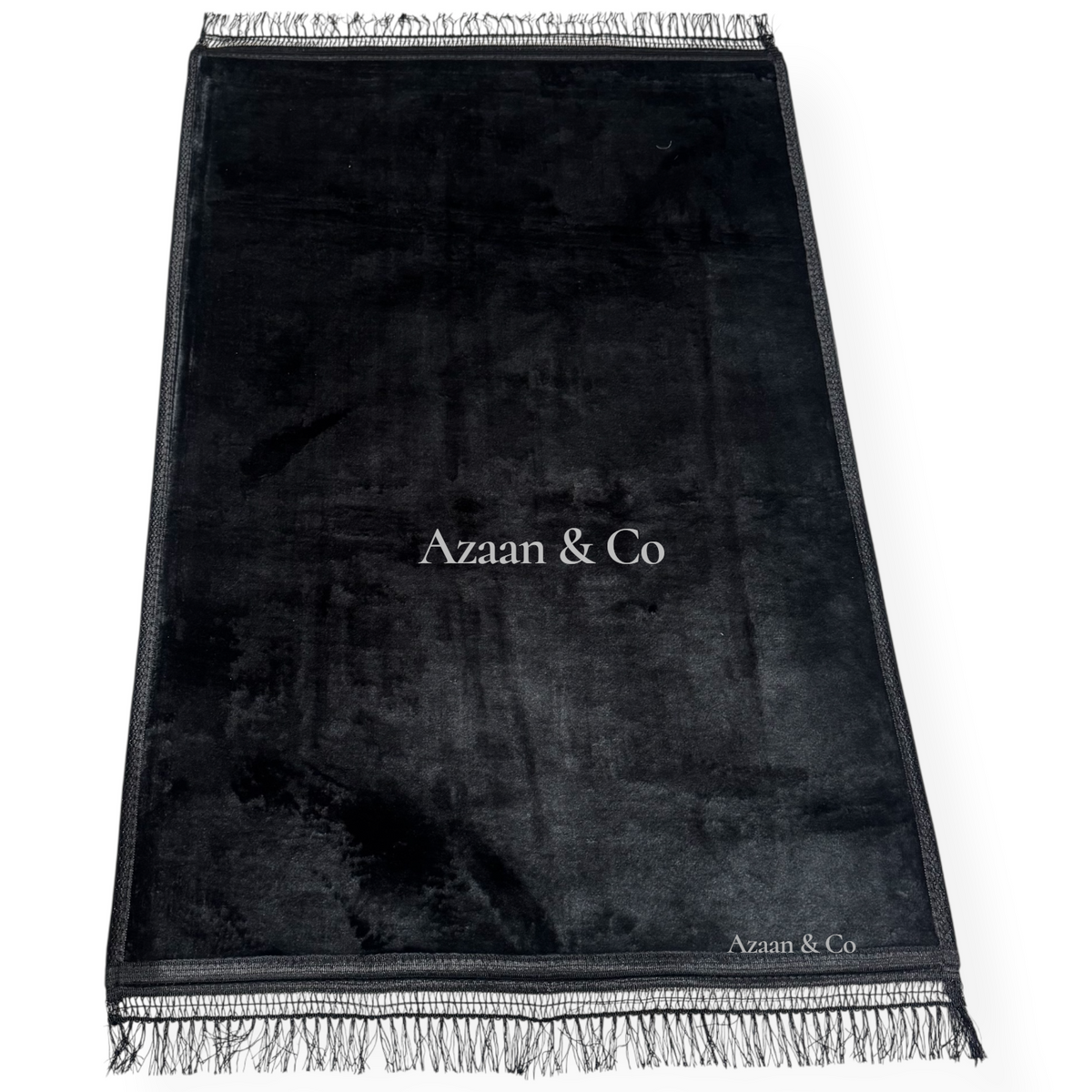 Soft Plain Prayer Mat with Tassel Extra Large 80x120cm Muslim Salah Rug
