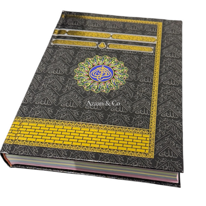 The Holy Qur’an Arabic English Translation Tajweed Kaaba Cover Quran Book
