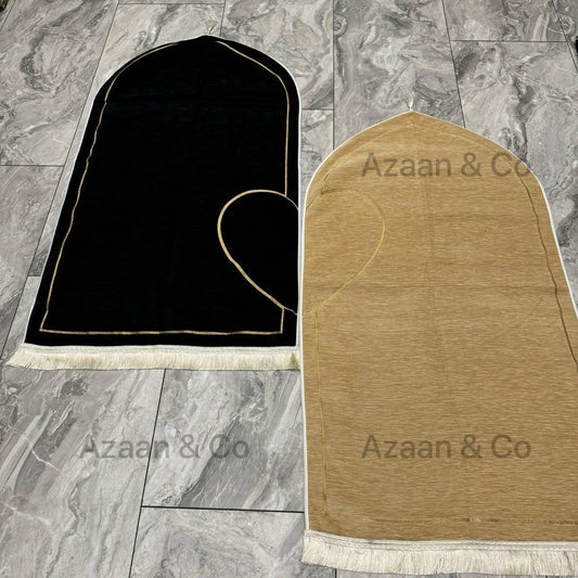 Couples Heart Prayer Mats Chenille