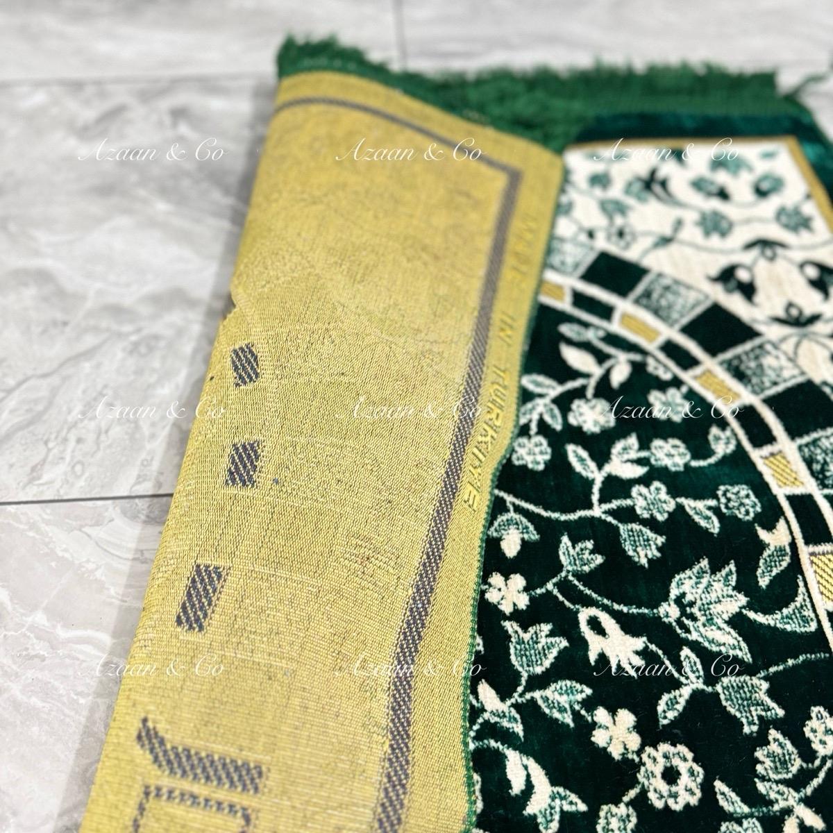 Rawdah Inspired Floral Soft Turkish Prayer Mats (D4)
