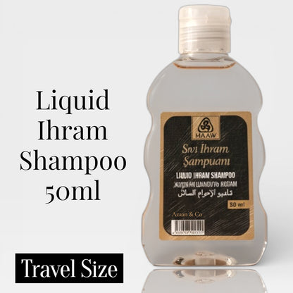 Ummrah Essentials - Travel Size Fragrance Free Ihram Soap, Shampoo, Wipes