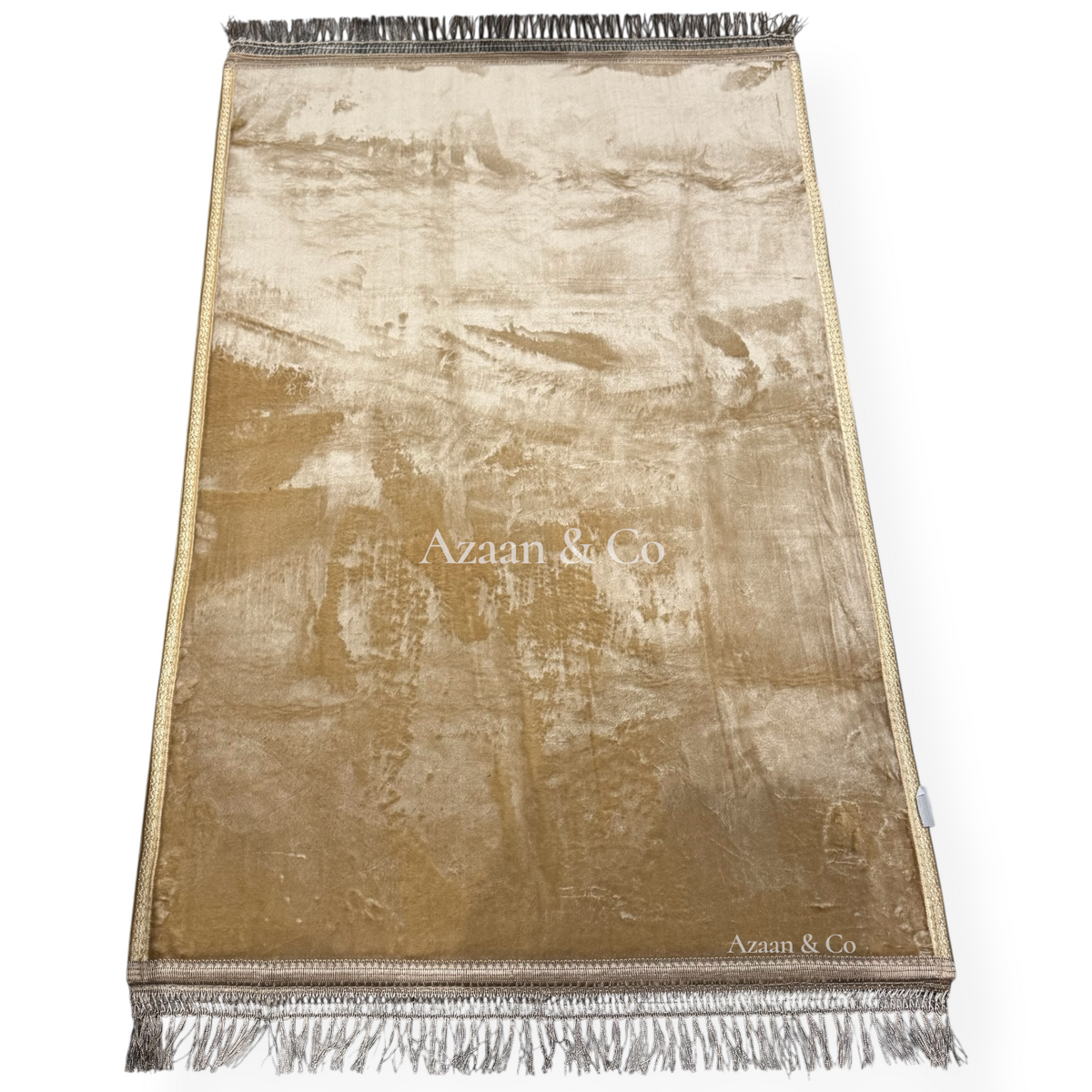 Soft Plain Prayer Mat with Tassel Extra Large 80x120cm Muslim Salah Rug