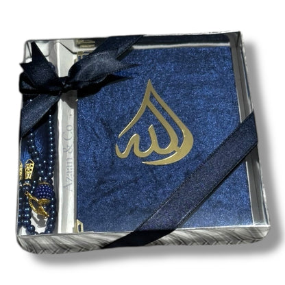 Surah Book & Tasbeeh Gift Set with Ribbon Islamic Prayer Gift Pack