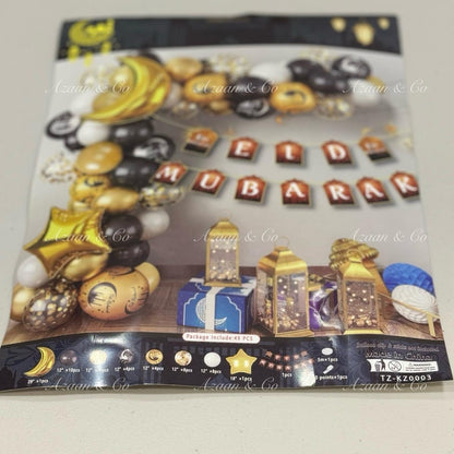 49pc Eid Mubarak Balloon & Banner Set