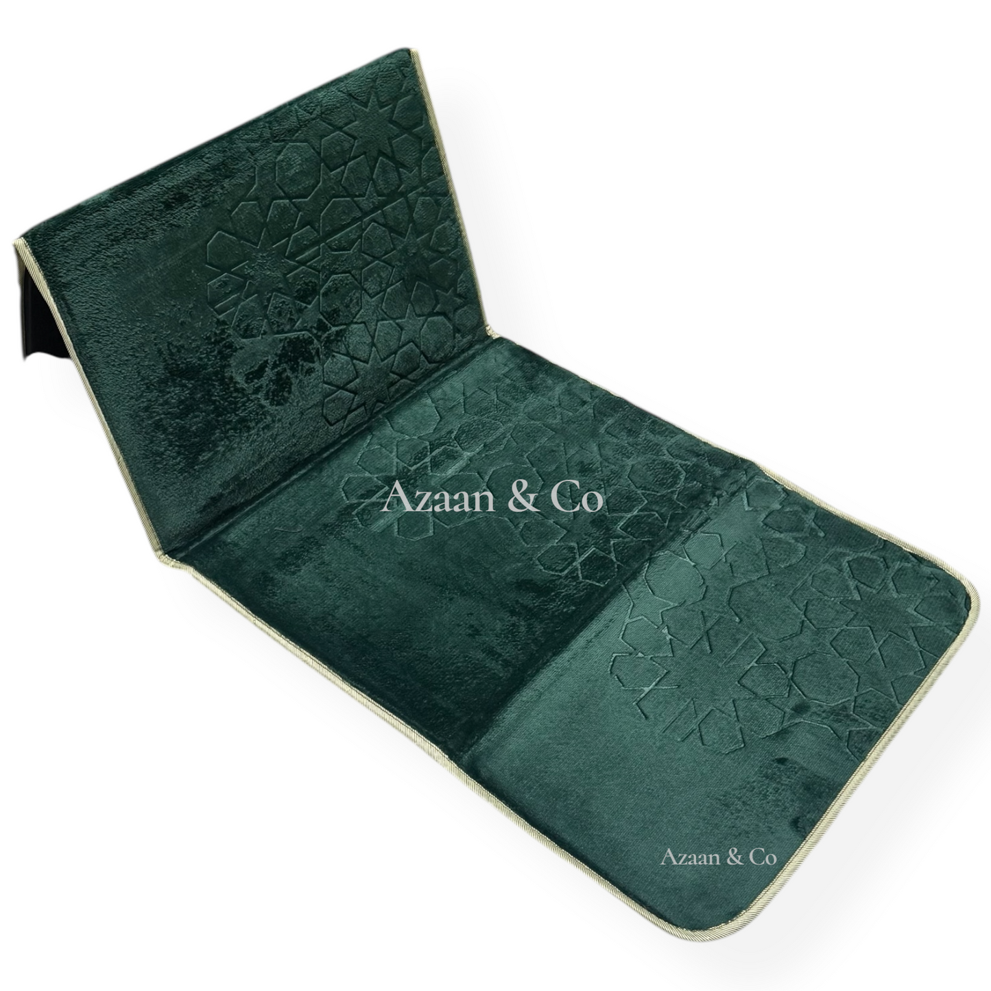 Folding Prayer Mat Janamaz Salah Rug 42x21 Inch Recline Backrest Padded Back Support with Seat Suitable for Outdoor Use Hajj Ummrah Travel Gift Ramadan Eid