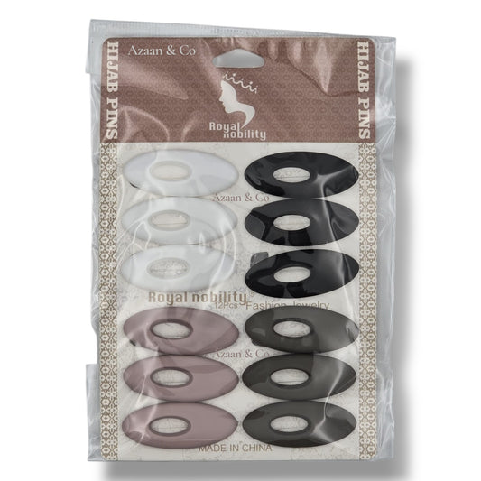 12pc Mix Colour Hijab Pins