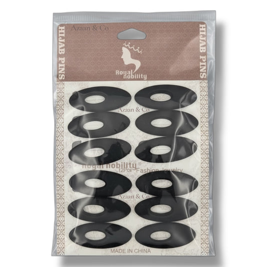 12pc Black Hijab Pins
