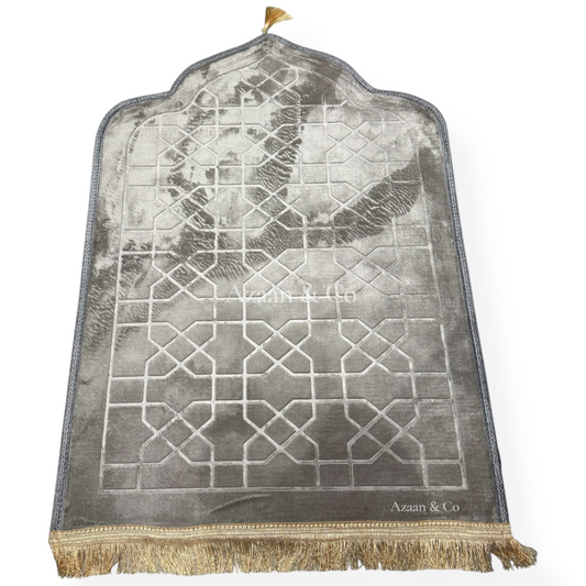 Soft Dome Shape Prayer Mat with Tassel Extra Large 80x120cm Muslim Rug