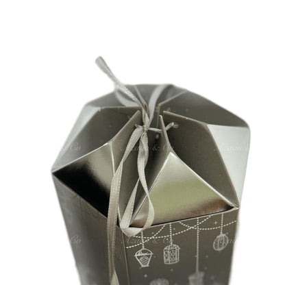 Travel Prayer Mat & Tasbeeh Gift Set - Hexagon Box