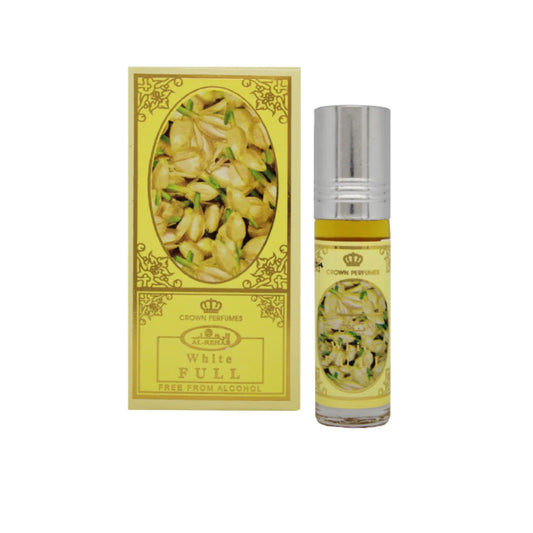 White Full 6ml Roll On Perfume Oil by Al Rehab
