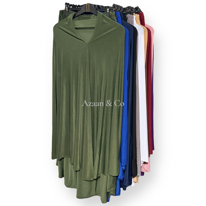 Modest Khimar & Skirt Set Islamic Prayer Wear Ramadan Hajj & Umrah Outfit