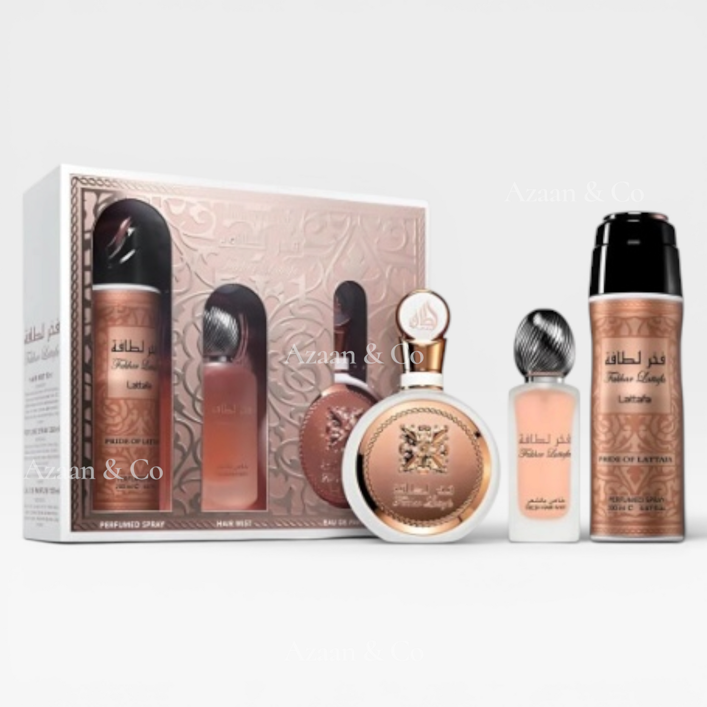 3 Piece Gift Set Fakhar Lattafa Women by Lattafa