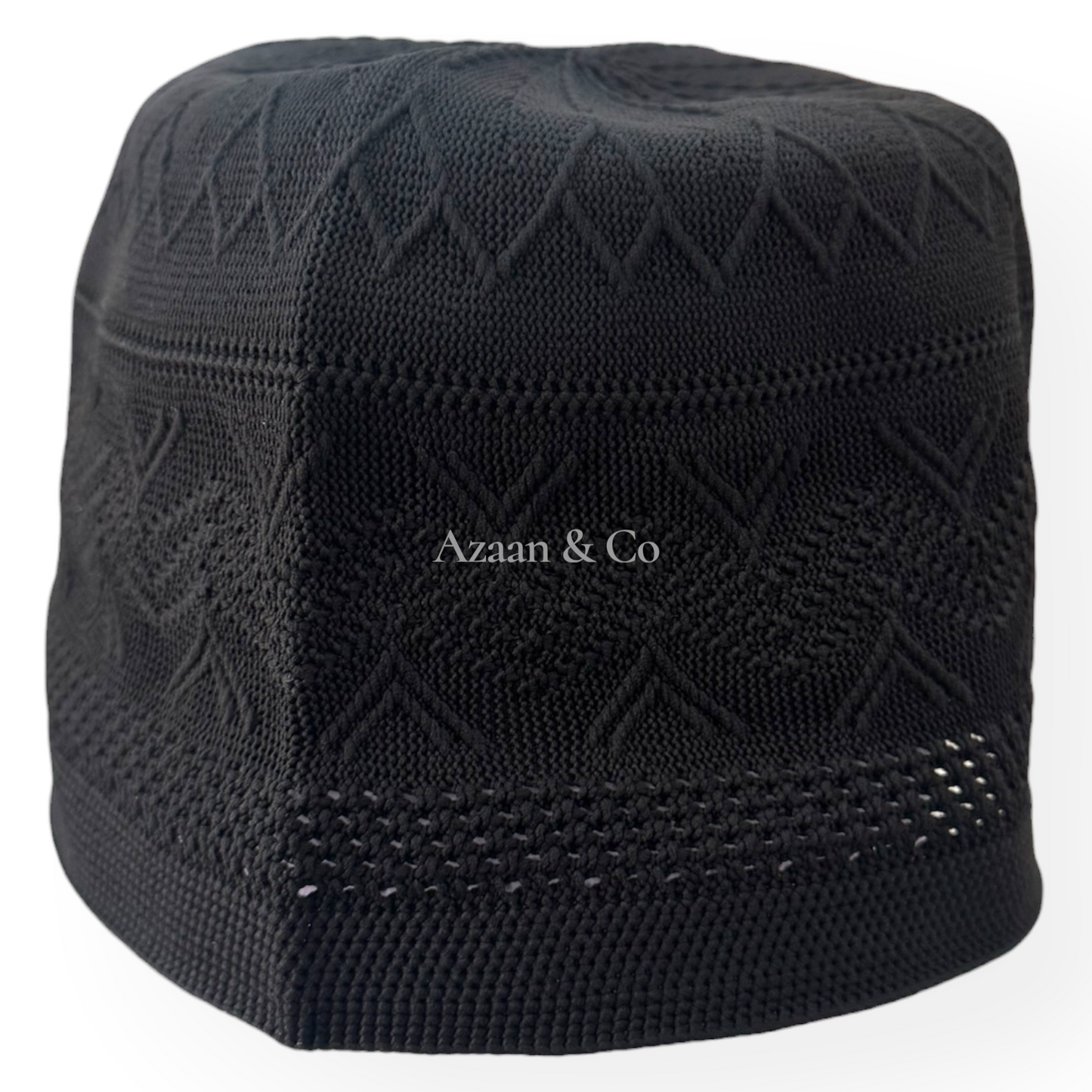 Men’s Prayer Hat Knitted Premium Quality Cotton Material Black Colour