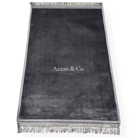 Soft Plain Prayer Mat with Tassel Extra Large 80x120cm Muslim Salah Rug