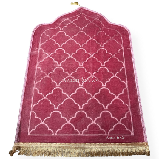Soft Dome Shape Prayer Mat with Tassel Extra Large 80x120cm Muslim Rug