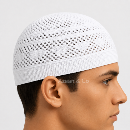 Men’s Knitted Prayer Hat – Premium Cotton