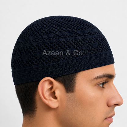 Men’s Knitted Prayer Hat – Premium Cotton