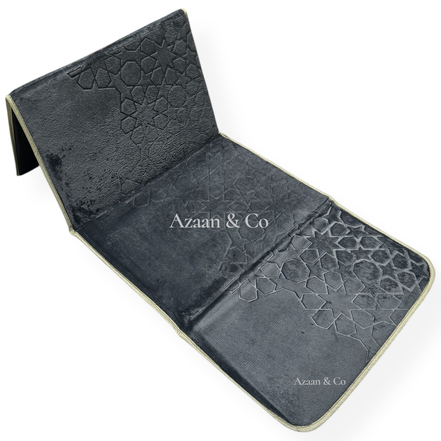 Folding Prayer Mat Janamaz Salah Rug 42x21 Inch Recline Backrest Padded Back Support with Seat Suitable for Outdoor Use Hajj Ummrah Travel Gift Ramadan Eid