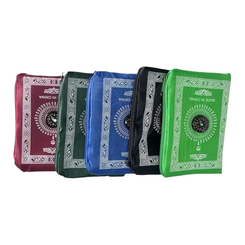 Pocket Size Travel Prayer Mat Foldable Lightweight Islamic Musalla Janamaz Portable Salah Rug